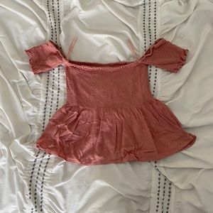 gorgeous babydoll off the shoulder shirt/blouse